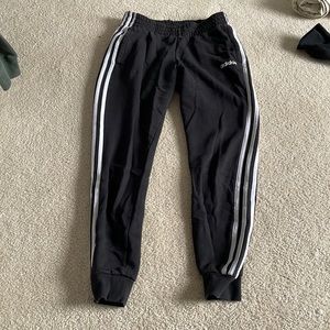 black adidas joggers